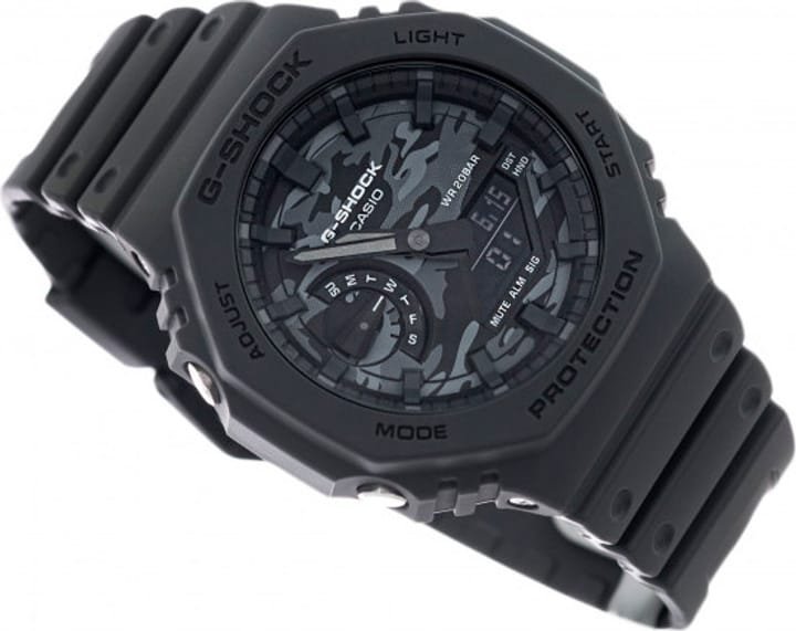 black strap with army dial