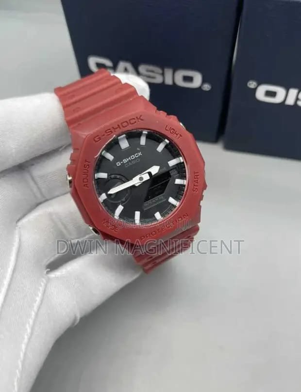 red strap with black dial